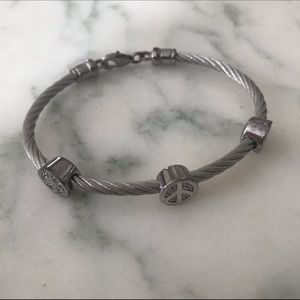 Three Peace Sign Bracelet